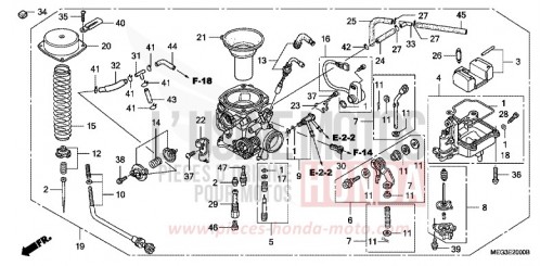CARBURATEUR VT750CA6 de 2006